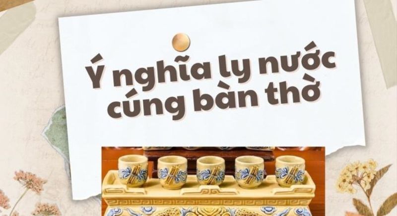 nước cúng trên bàn thờ có uống được không