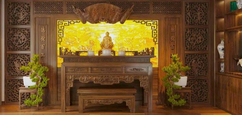 Thi công phòng thờ đẹp tại hà nội 2