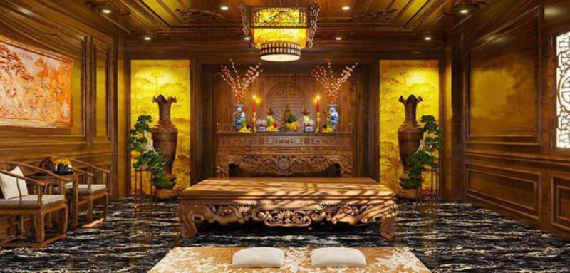 Thi công nội thất phòng thờ đẹp tại sơn tây 4