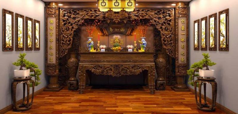 Bàn thờ gỗ gụ giá bao nhiêu? Vì sao nên mua bàn thờ tại xưởng?
