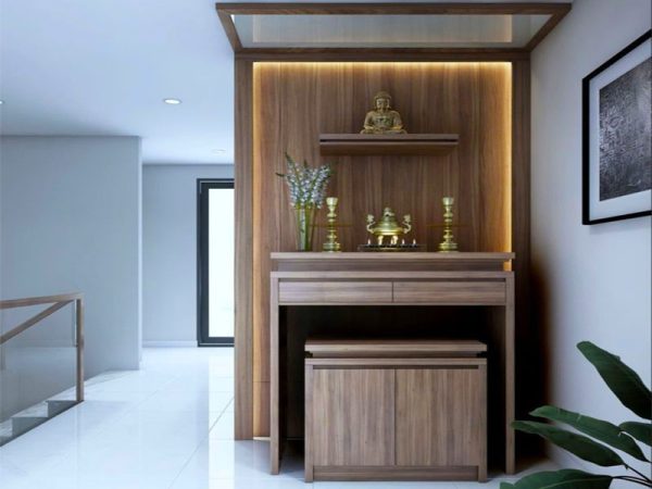 Bàn thờ chung cư gỗ công nghiệp BCC0023