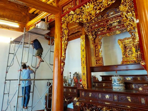 Cửa võng phòng thờ PT0012-4