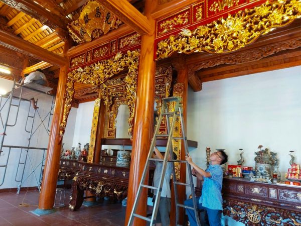 Cửa võng phòng thờ PT0012-5