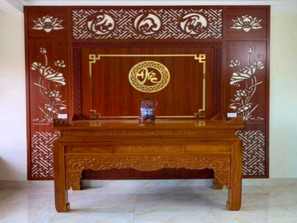 Mẫu phòng thờ gia tiên đẹp PT0018-3