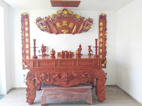Sập thờ gỗ hương ST008-4