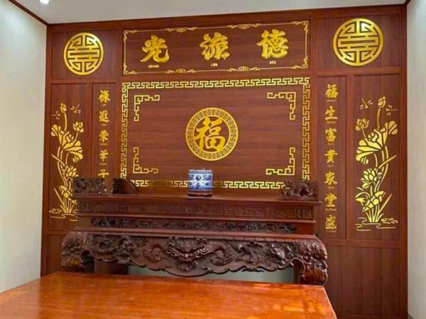 Vách ngăn bàn thờ đẹp PT0029
