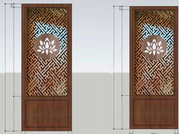 Vách ngăn bàn thờ giá rẻ PT0030-7